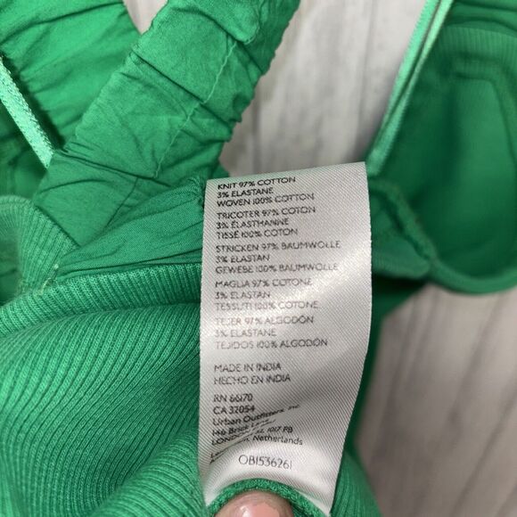 Womens Size L Maeve Anthropologie Strappy Tank Green NWT - Picture 9 of 11